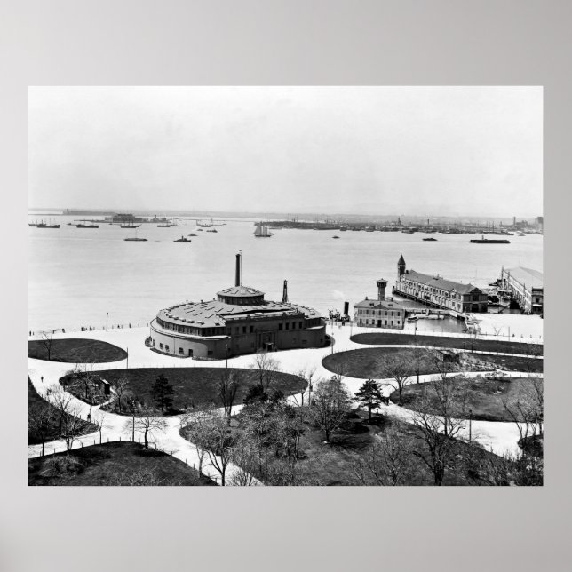 Poster Bateria e Antigo Jardim do Castelo (Frente)