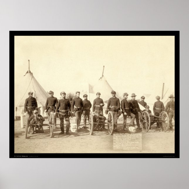 Poster Bateria E de 1rua Artilharia e Hotchkiss SD 1891 (Frente)