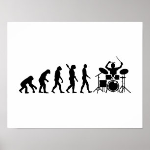 Poster Baterista de Evolução
