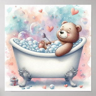 Poster Bath Bear