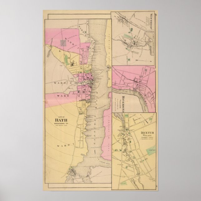 Poster Bath, Sagadahoc (Frente)