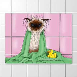 Póster Bath Time Cat