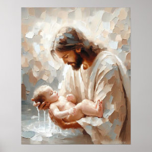 Poster Bathe in Love, Arte Cristã, Arte Infantil