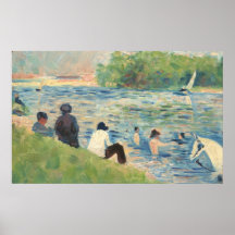 Bathers in Asnières - Georges Seurat Fine Art