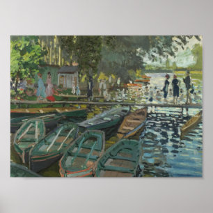 Poster Bathers no La Grenouillère (1896) Claude Monet Art