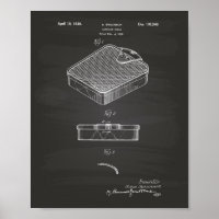 Bathroom Scale 1938 Patent Art Chalkboard