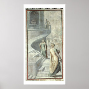 Poster Bathsheba que visita David, c.1553
