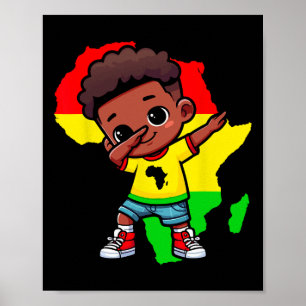 Poster Batida Batida, Criança Negra História Mês Crianças