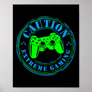 Poster Batida Cardíaca do Gamer Video Game On Amante Jogo