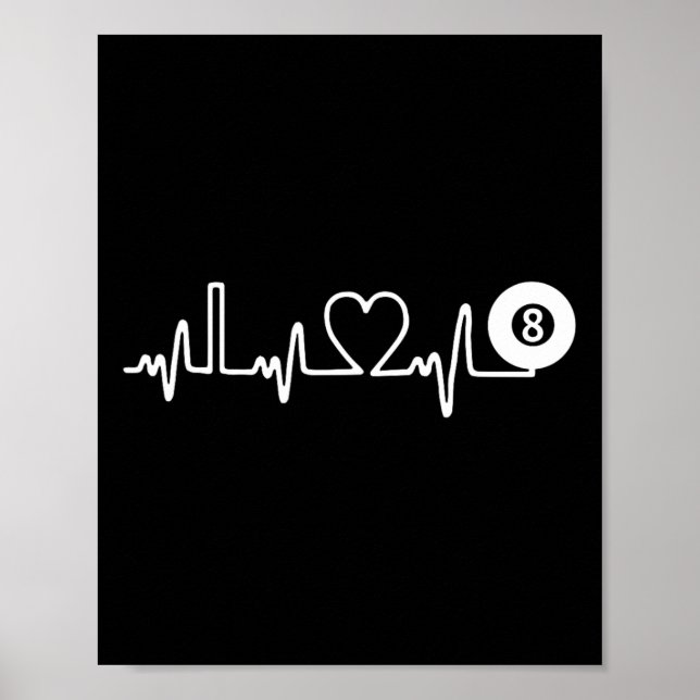 Poster Batida de Bilhar! Adoro Billiard! Player de piscin (Frente)