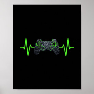 Poster Batida do Gamer Jogos de Vídeo Gamer Meninos Menin