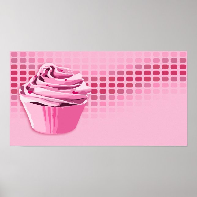 Poster batidas de padaria: cupcake (Frente)