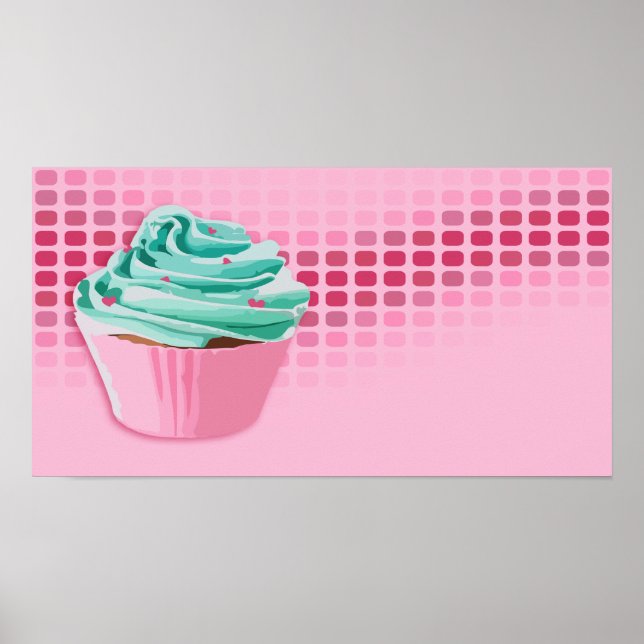 Póster batidas de padaria: cupcake (Frente)