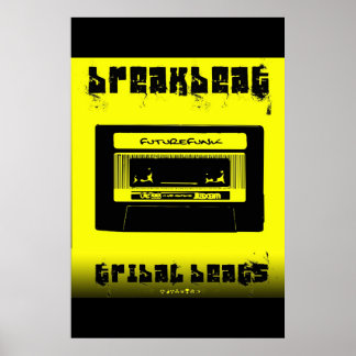 Póster batidas tribais do futurefunk