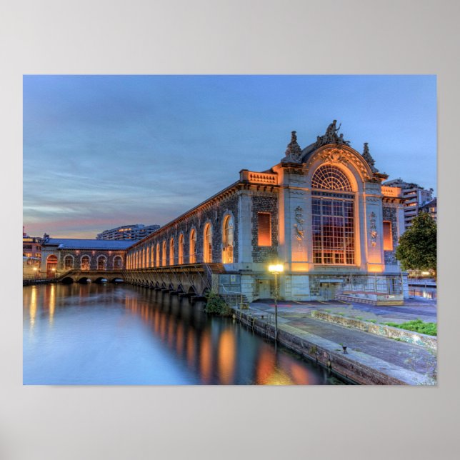 Poster Batiment des Forces-Motrices, Genebra, Suiça (Frente)