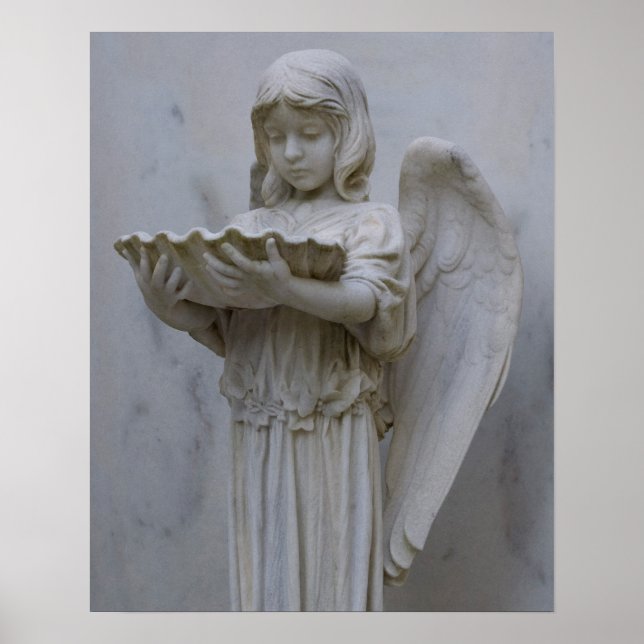Poster Batismal Angel (vista lateral) 16x20 (Frente)