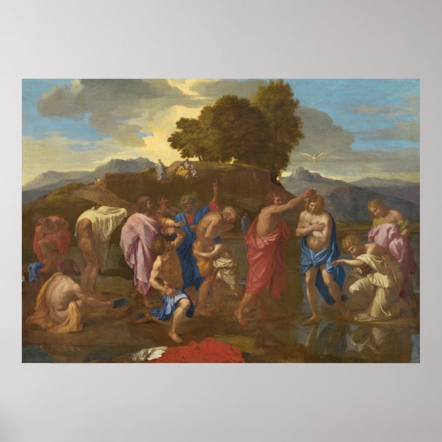 Póster Batismo do Cristo, 1641-42 (Frente)