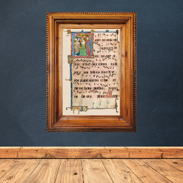 Poster Batismo do Manuscrito Medieval de Cantores do Cris