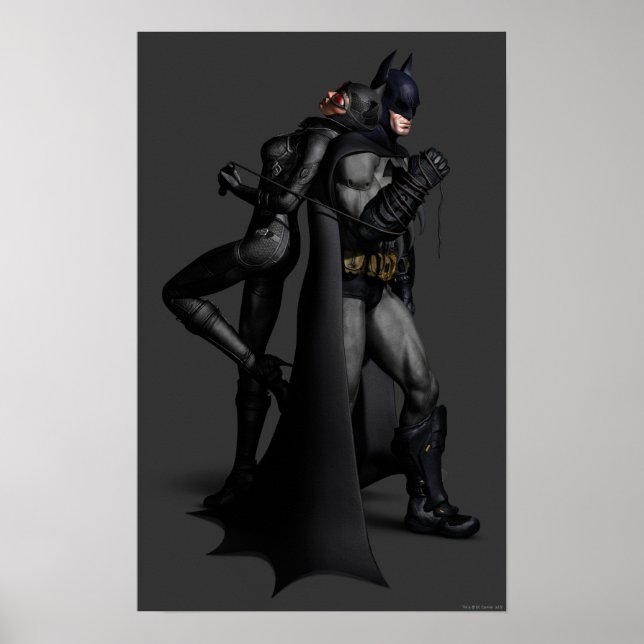 Poster Batman Arkham | Batman e Catman (Frente)