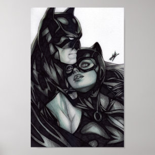 Poster Batman & Catwoman ~ Bruce Wayne & Selina Kyle