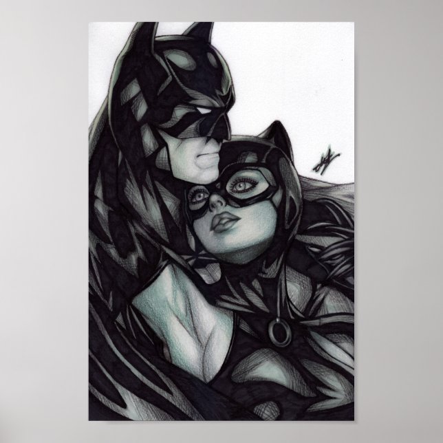 Poster Batman & Catwoman ~ Bruce Wayne & Selina Kyle (Frente)
