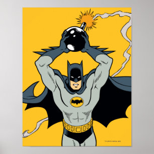 Póster Batman Correndo Com Bomba