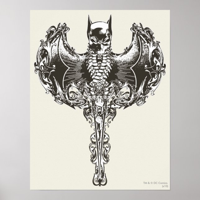 Poster Batman Cowl and Skull Crest (Frente)