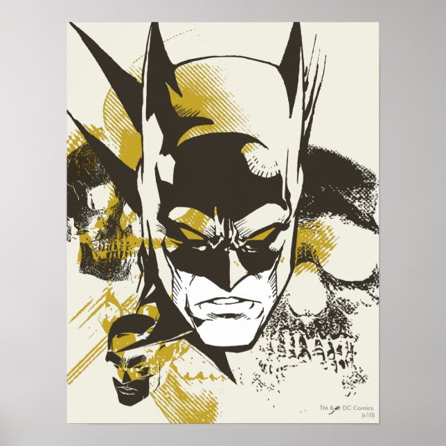 Poster Batman Cowl and Skulls (Frente)
