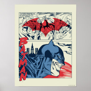 Poster Batman Crime Combate aos Quadrinhos