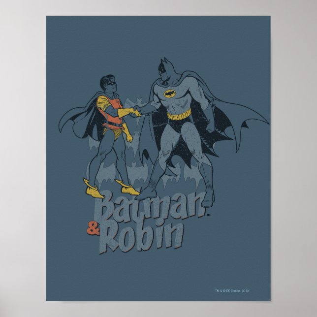 Póster Batman E Robin - Gráfico Em Dificuldade (Frente)