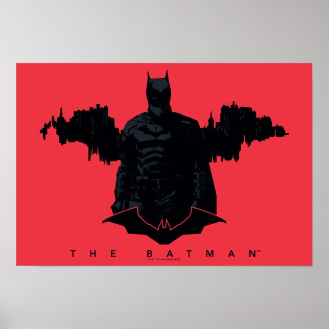 Poster Batman Gotham Silhouette (Frente)