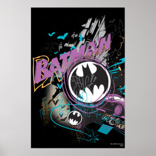 Póster Batman Gotham Skyline Sketch