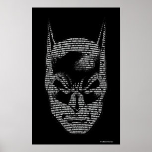 Póster Batman Head Mantra