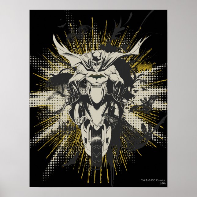 Póster Batman na bicicleta (Frente)