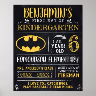 Poster Batman Primeiro ou último dia de escola