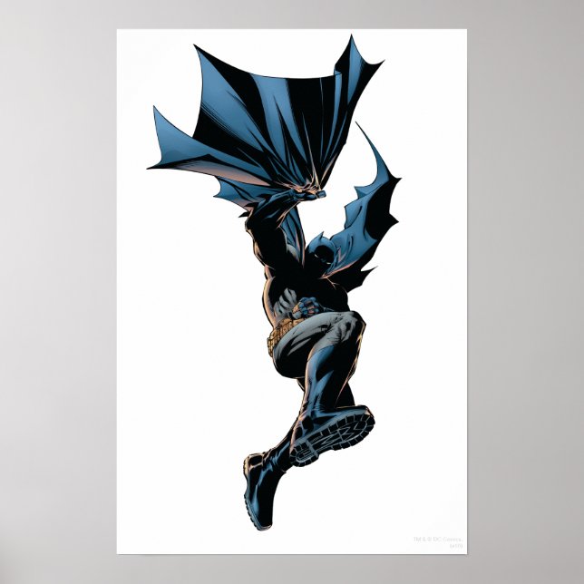 Póster Batman Pulando Ação Disparada (Frente)