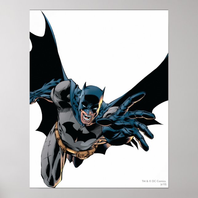 Póster Batman Pulando Para Frente, Grite (Frente)