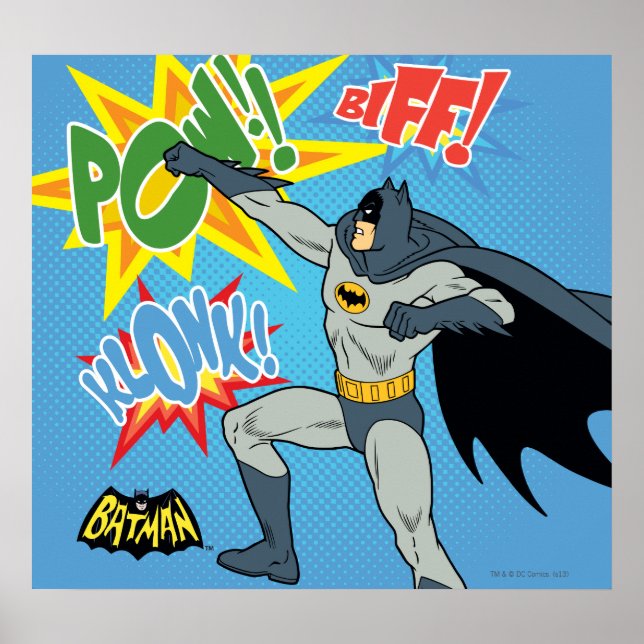Poster Batman Punching Graphic (Frente)