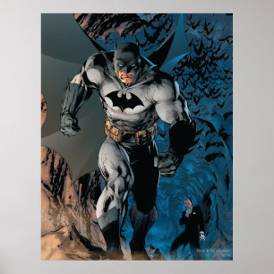 Poster Batman Saindo Da Caverna De Bat