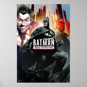Póster Batman Sob O Chapéu Vermelho