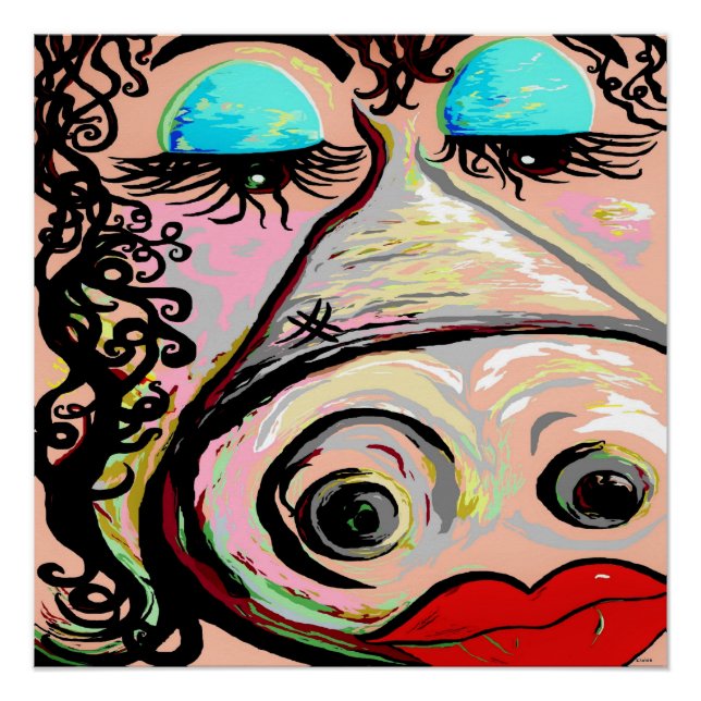 Póster Batom em um porco! (Frente)