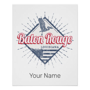 Póster Baton Rouge City Louisiana EUA