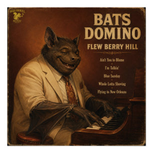 Póster Bats Domino Álbum: uma Paródia
