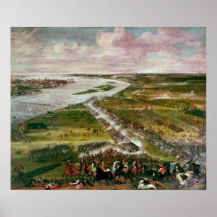 Poster Battle for the Crossing of the Dvina, 1701
