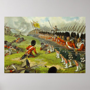 Póster Battle of Alma Sutherland Highlanders 1854