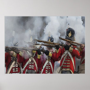 Póster Battle of New Orleans, British Line