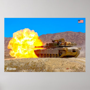 Poster BATTLE TANK - Abrams M1