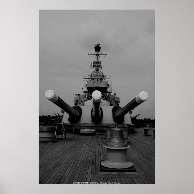 Poster BATTLESHIP NORTH CAROLINA - Foto por ... (Frente)