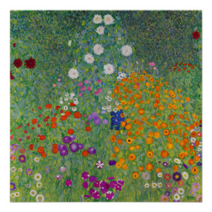 Póster Bauerngarten, Pintura a Óleo, Gustav Klimt