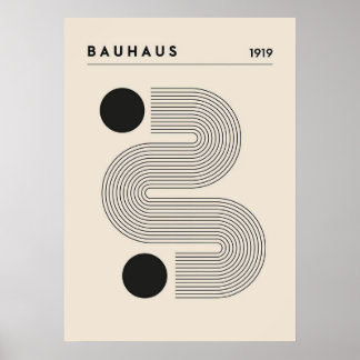 Poster bauhaus, bauhaus design, design moderna, geométric